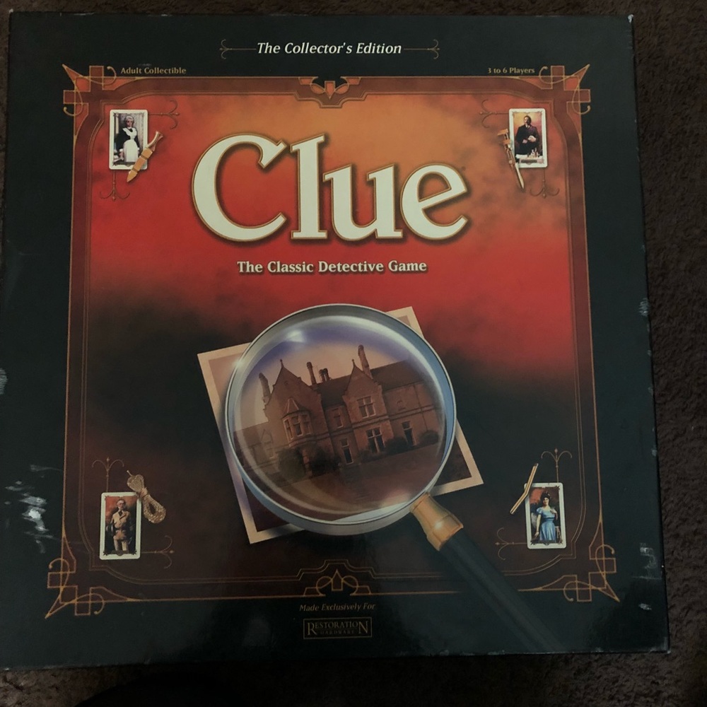 CLUE THE CLASSIC DETECTIVE GAME COLLECTORS EDITION